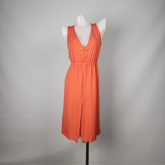 Babaton Aritzia Coral Silk Mini Dress Size XXS - Picture 1 of 11